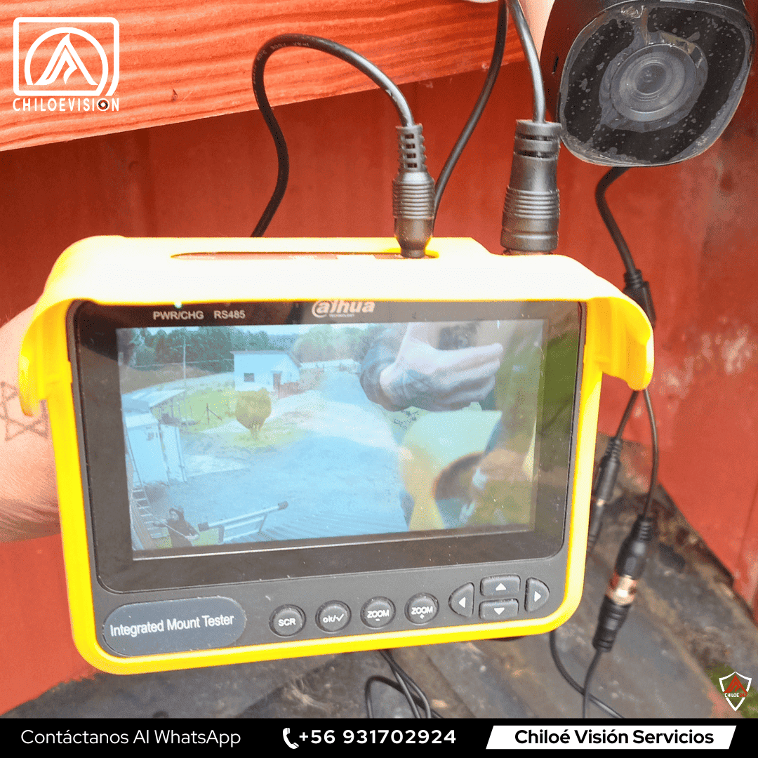 Instalación de Cámaras con Tester Dahua y Equipo Técnico en Terreno